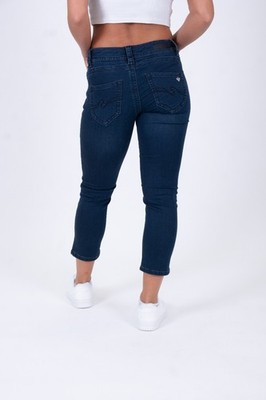 Jeans W29 dunkelblau BLUE MONKEY 7/8 slim Charlotte 30877X