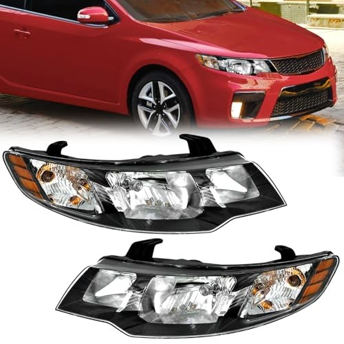 Kia Forte 10–13 Headlight Assembly Halogen Driver & Passenger Side