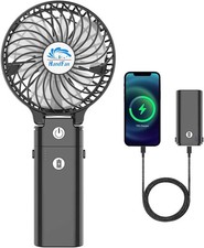 HandFan 5200mAh Portable Handheld Fan, Personal Hand Held Fan USB Rechargeable