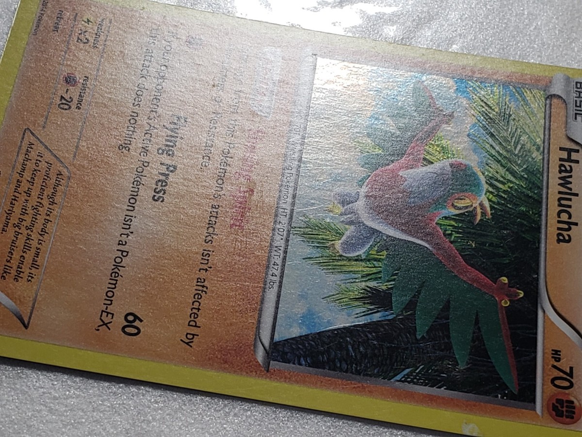 HOLO Hawlucha 63/111 LP - XY Furious Fists Pokemon Card - $2