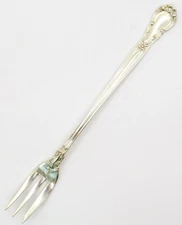 STERLING SILVER GORHAM CHANTILLY 5-3/8'' COCKTAIL SEAFOOD FORK LION-ANCHOR-G