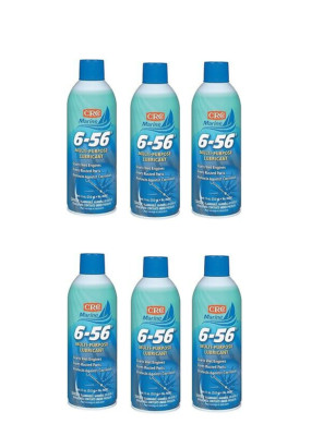 6 PACK Marine 6-56  Multi-purpose Lubricant crc 06007 11 oz. BRAND NEW