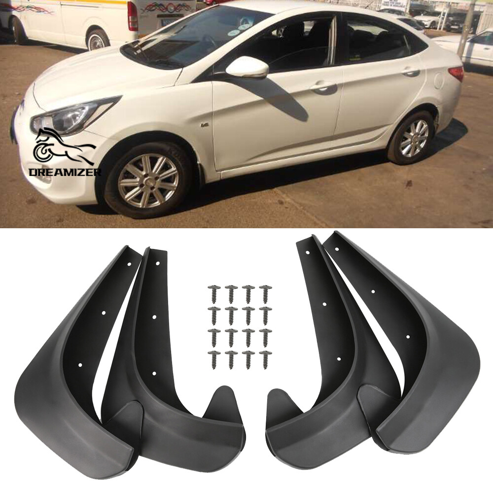 For Hyundai Accent Sedan 4x Front & Rear Mud Flaps Splash Guards Splashguards