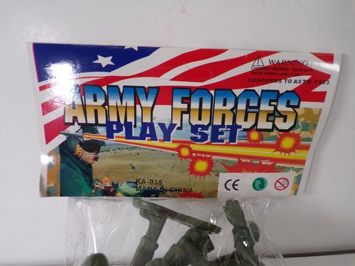 3 Packs of 5 Army Forces Play Set Green Army Men Military New-in-Packaging - Picture 4 of 4