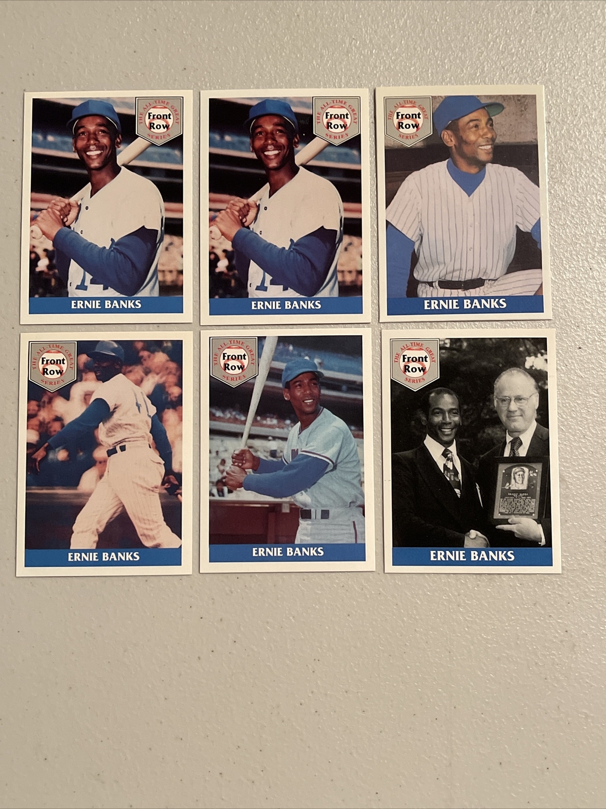 1992 Front Row All-Time Greats ERNIE BANKS 7 Card Set #d /25k - POSSIBLE AUTO???
