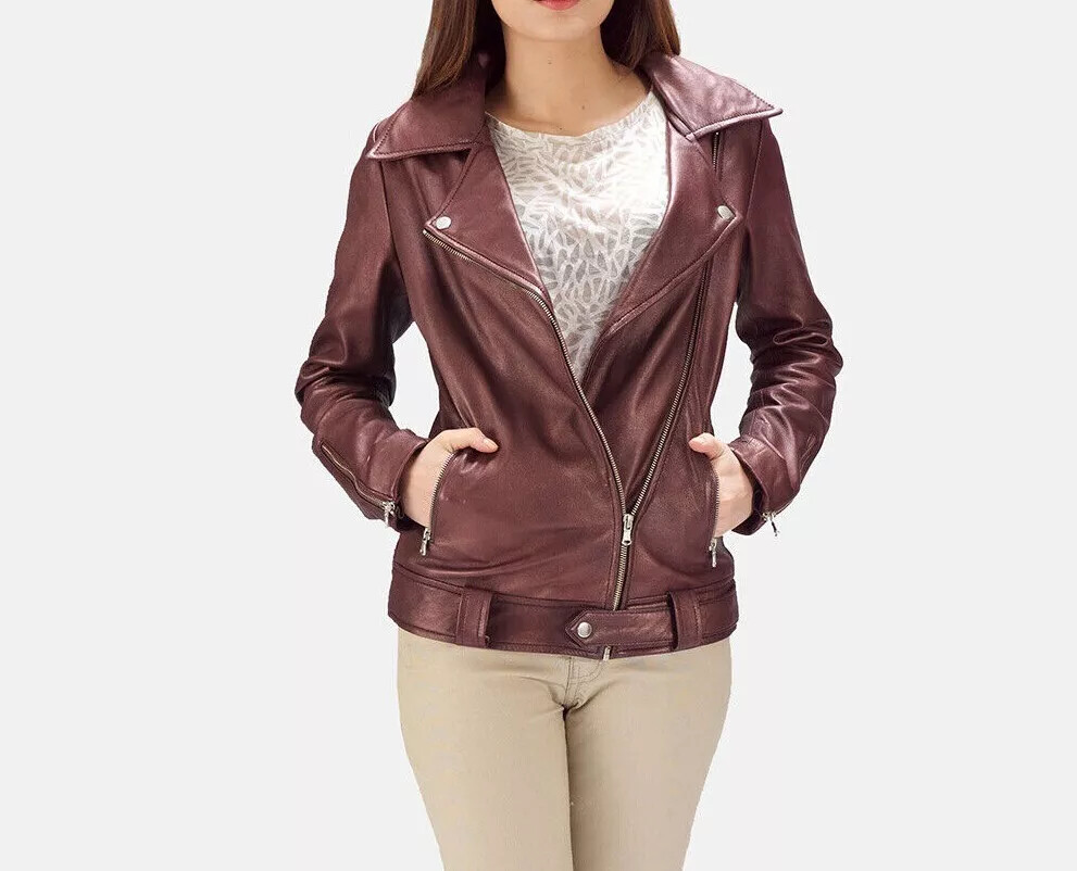 Women's Leather Jackets Festive Elevate Your Style with Biker Jacket Fit Outwear