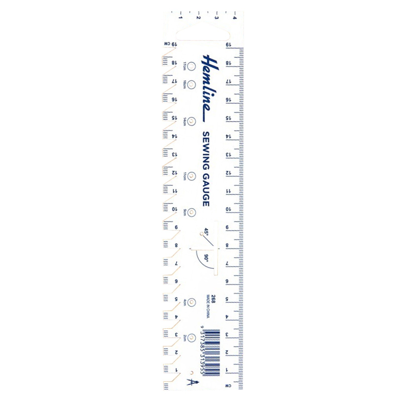 Hemline Plastic  Seam Gauge for dressmaking or Knitting, hemline, h268