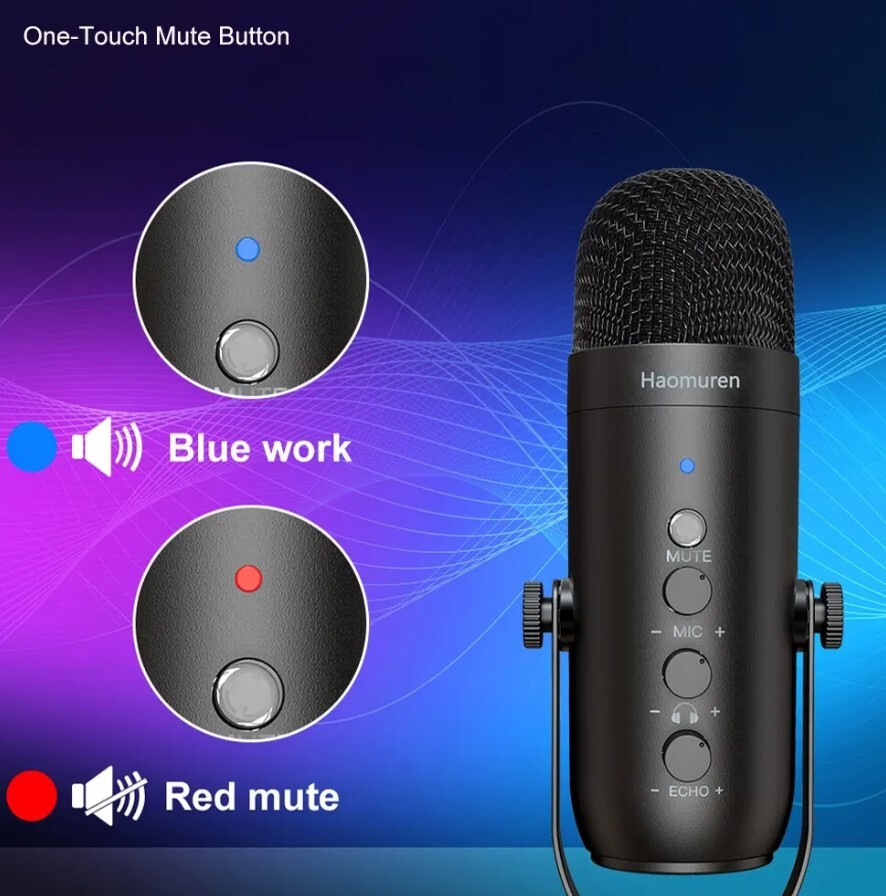 Kit microphone USB pour studio podcast streaming micro condensateur filaire PC
