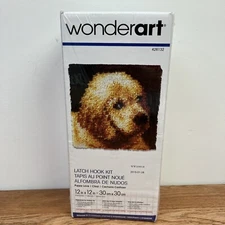 Wonderart Puppy Love Latch Hook Kit 12" x 12" NEW