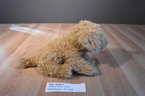 Demdaco Nat & Jules Beige Labradoodle Dog 2012 Beanbag Peluche (310-1274-2) - Foto 4 di 7