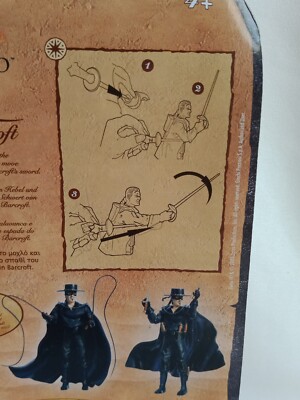 Figurine Zorro Articulée Avec Accessoires - Sous Blister Scellé, Neuf, édition 2005