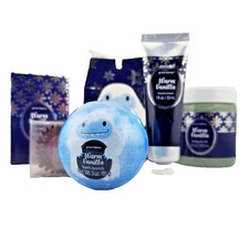 Hand Cream, Soap, Bath Bomb  Glitter  more 6 piece Gift set Groovi Vanilla