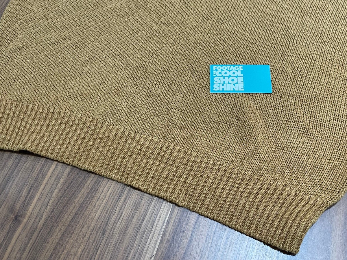 STUSSY SURFMAN ICON COTTON LINEN CREWNECK WOVEN KNIT SWEATER STUSSY SURFMAN ICON COTTON LINEN CREWNECK WOVEN KNIT SWEATER
