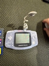 Nintendo Game Boy Advance Glacier Handheld System with Multicart