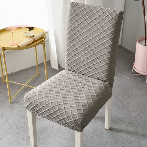 Chair Cover For Dining Room Stretch Jacquard Elastic Dustproof Universal UK - Picture 8 of 15