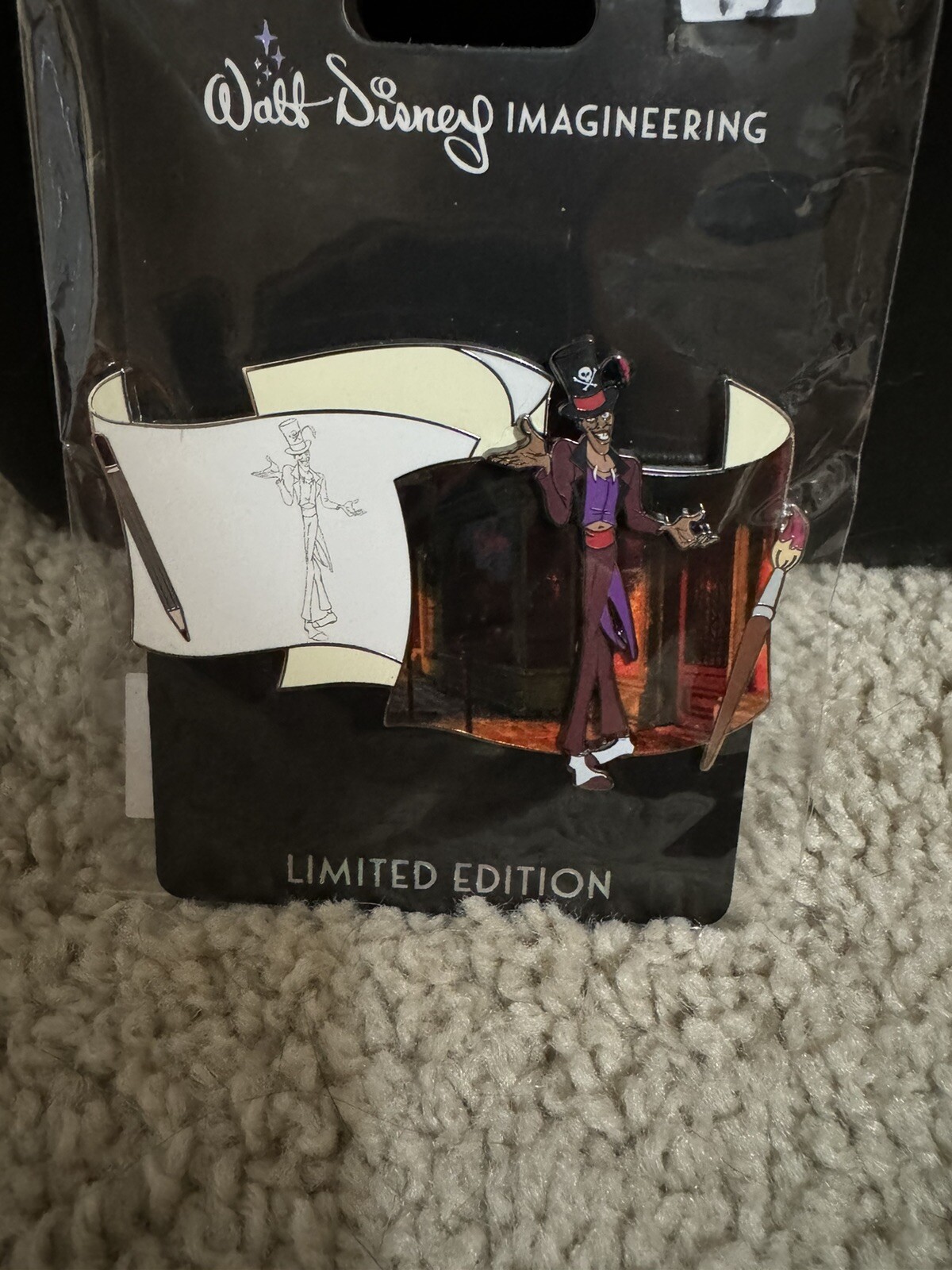 Disney Dr. Facilier Off The Page Pin Villain WDI MOG Princess And The Frog LE300