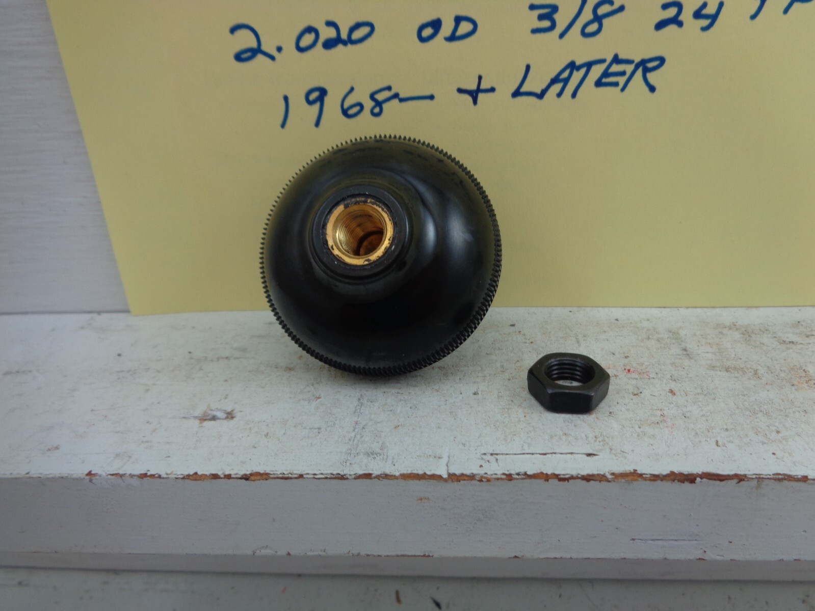 SHIFT KNOB SM465 GM & GMC TRUCK 4 SPEED 2.020 OD JEEP 3/8" 24TH WITH NUT eBay