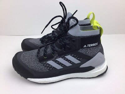 adidas Terrex Free Hiker Primeblue Hiking Shoes - Men's - Halo Silver / Halo Silver / Core Black - 6