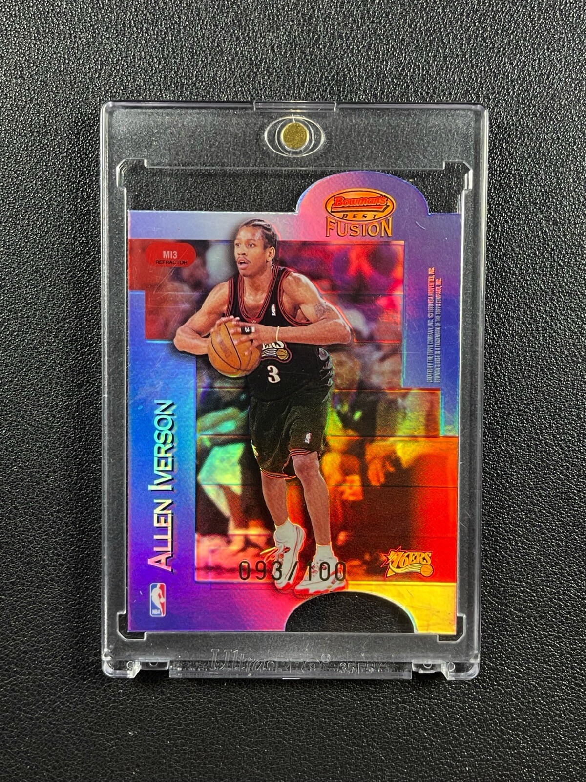 ALLEN IVERSON ANFERNEE PENNY HARDAWAY 1998-99 BOWMANS BEST FUSION REFRACTOR /100