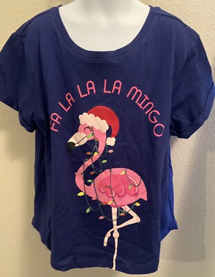 Christmas Top NWT Size 14/16 Fa La La La Mingo 
