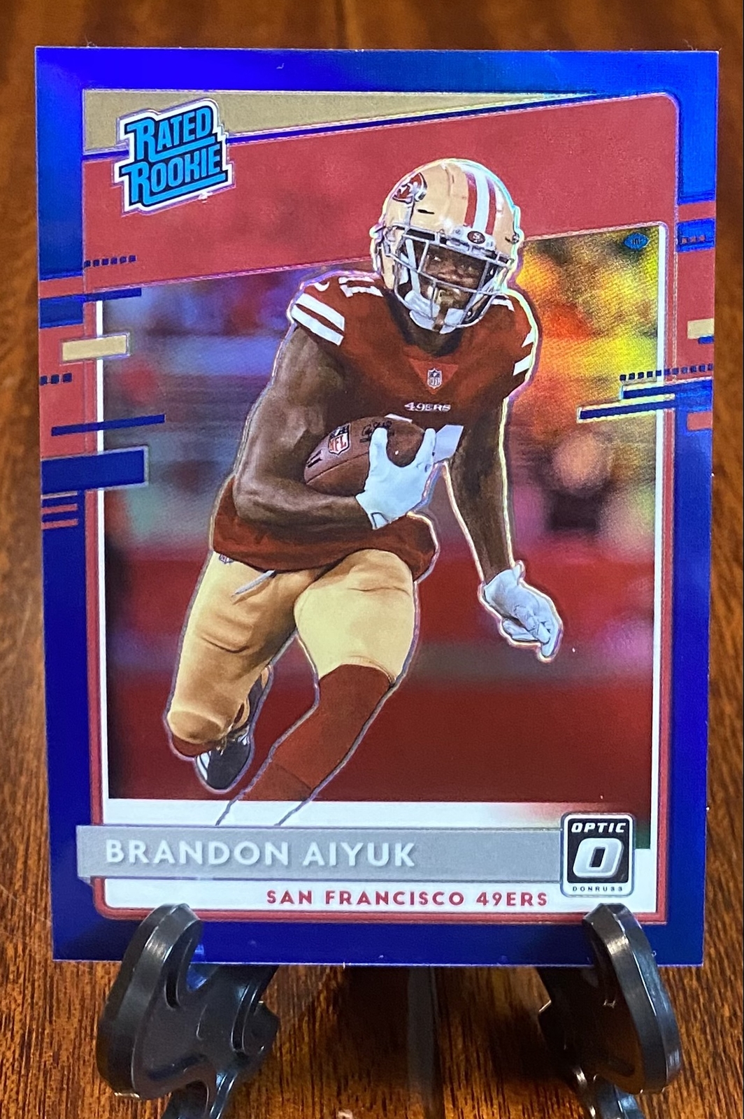 2020 Optic Blue Holo Prizm Rated Rookie /179 #169 Brandon Aiyuk RC 49ers