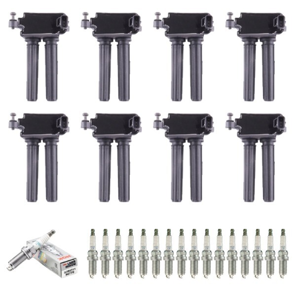 New Ignition Coil  NGK Spark Plug Kit for 14-22 Ram 2500 3500 4500 6.4L