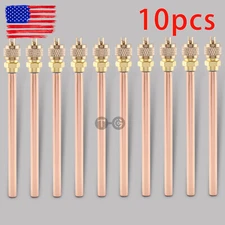 10PCS Schrader valve 1/4" SAE *1/4" OD *4.65" Stem Core AC Refrigeration Kit