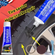  Tire Patch Plug Sidewall Repair Glue For Side Bonding Or Tire Leakage 50ml USA
