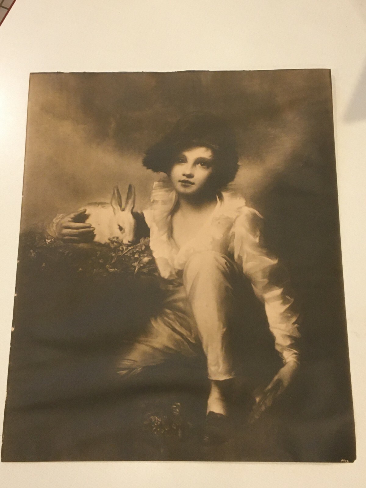 Boy With Rabbit Raeburn Vintage Henry Raeburn Print #4972 A Boy With Rabbit 15x19 . | eBay