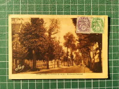 XH236 postcard circa 1906 Cormeilles en Parisis - Boulevard National