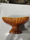 Red Wing #665 Doric Ensemble rust or bronze Color Compote Dish, Vase, Pottery