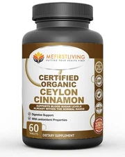 Me First Living Certified Organic Ceylon Cinnamon Supplement