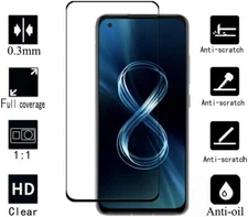 Full Screen Coverage ASUS Zenfone 8,Zenfone 7 Tempered Glass Screen Protector 