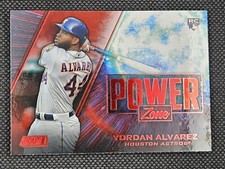 2020 Topps Stadium Club Yordan Alvarez RC Power Zone Red Foil Parallel Rookie
