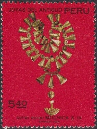 Peru 555 1972 Halskette Aureus Mochica MNH - Afbeelding 1 van 1