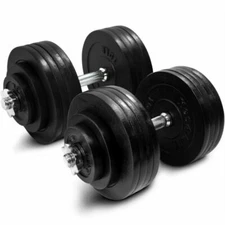 Yes4All 200 lb Adjustable Dumbbell Weight Set