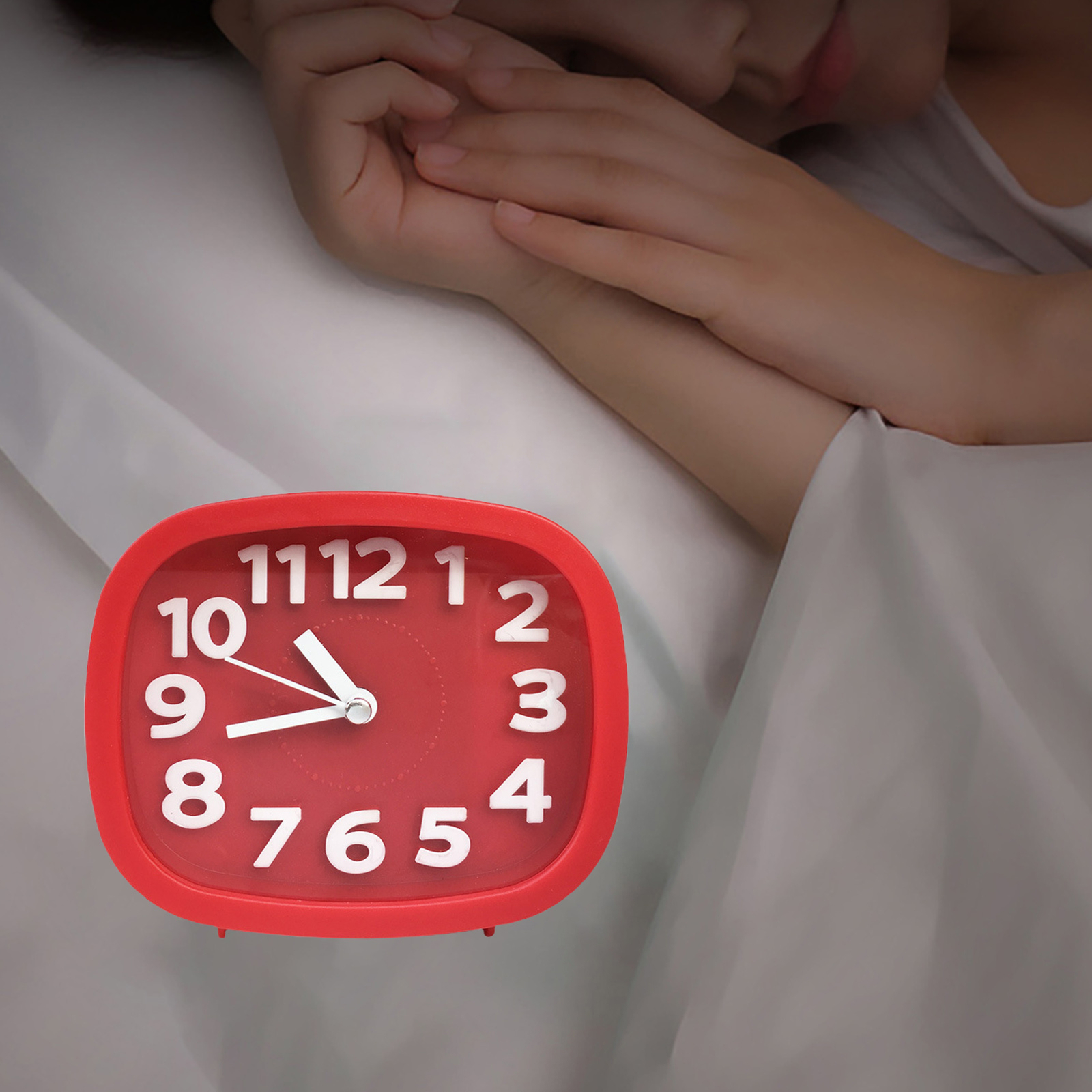 Alarm Clock Round Edges Non ticking Small Bedside Analog Alarm Clock Alarm clock round edges non ticking small bedside analog alarm clock
