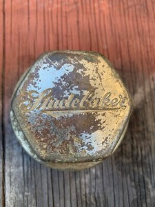 Brass era Studebaker Hub Grease Cap, Antique Automobile, Old Car Part
