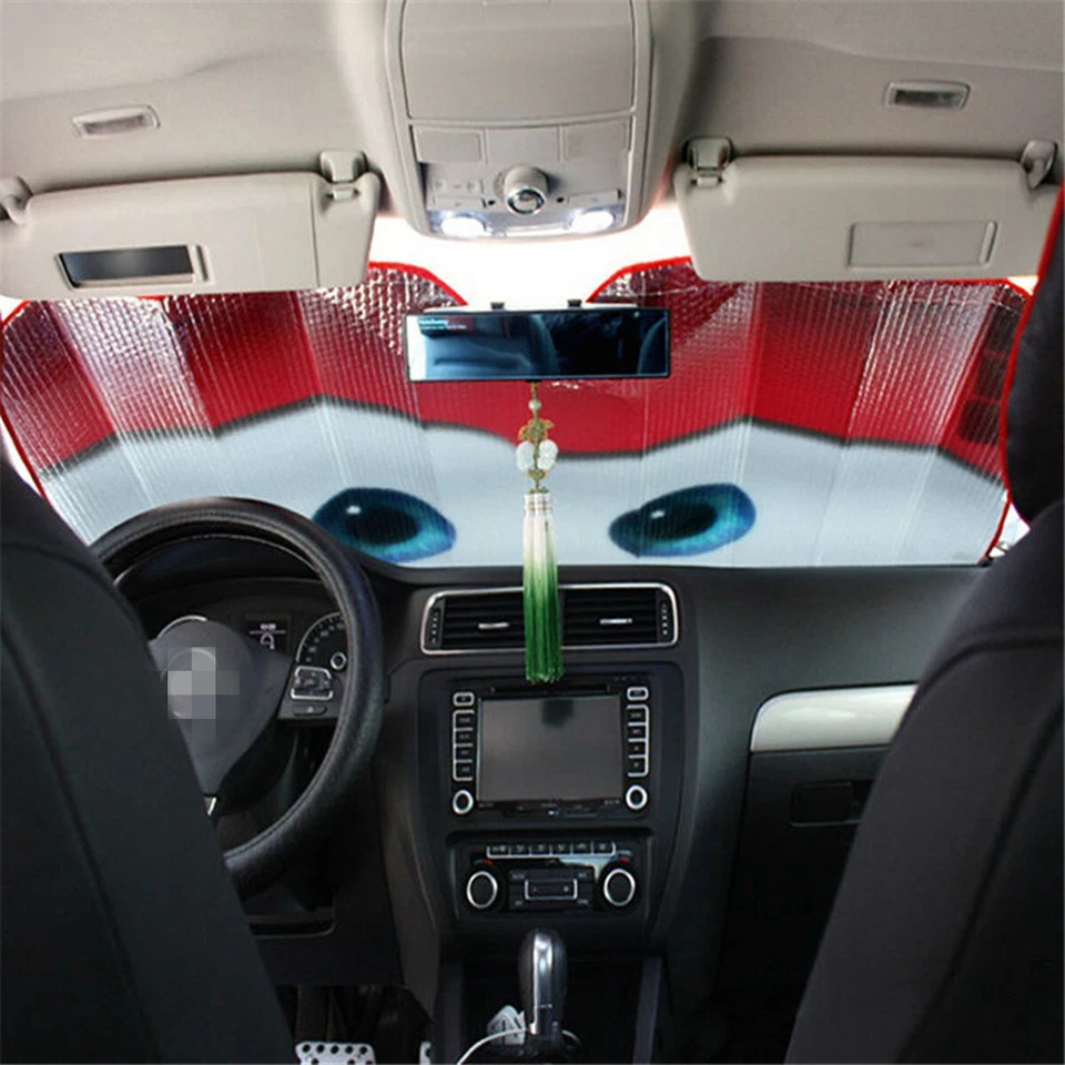 Cubierta Parabrisas Coche Verano Parasol Ventana Delantera Visera Parasol Accesorios Foto 3 de 4