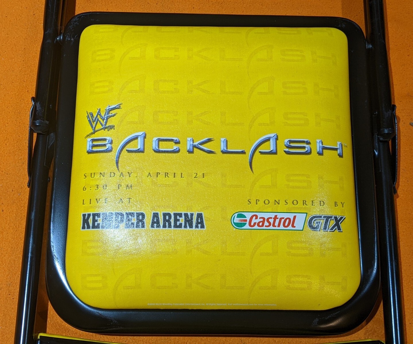 Souvenir WWF Backlash Stadium Chair WWE Triple H Hogan Austin AEW WCW