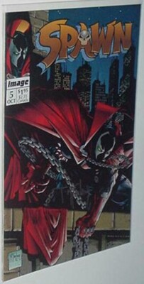 Spawn 5 Near Mint SIGNED by Todd McFarlane 1st Sam Twitch Image 1st print Movie 