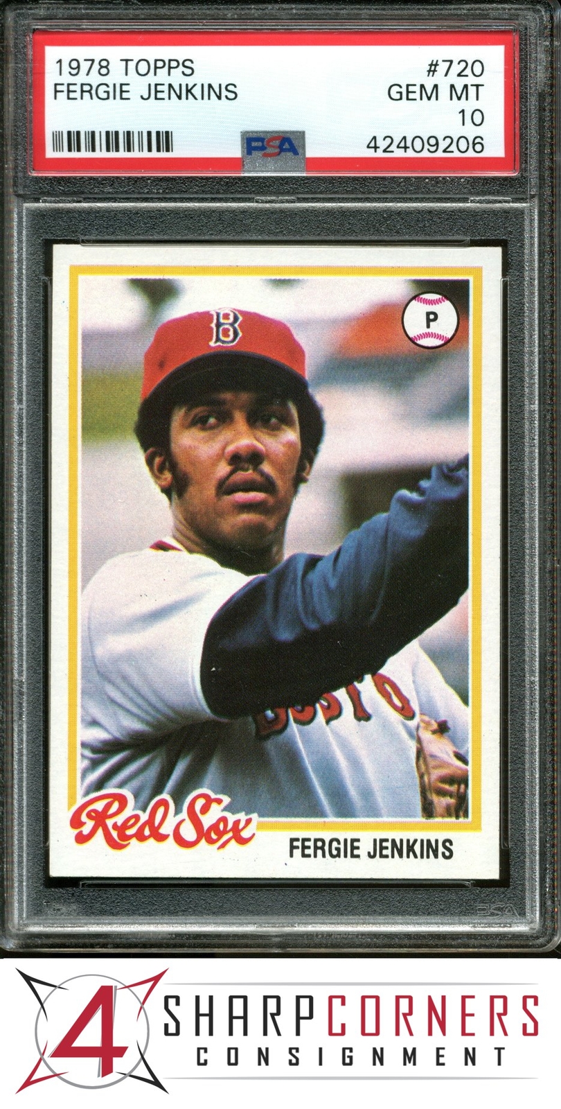 1978 TOPPS #720 FERGIE JENKINS RED SOX HOF PSA 10