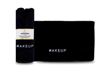 Crafty Cloth Microfiber Reusable Makeup Remover Cloths Ultra Soft Black 4 Pieces