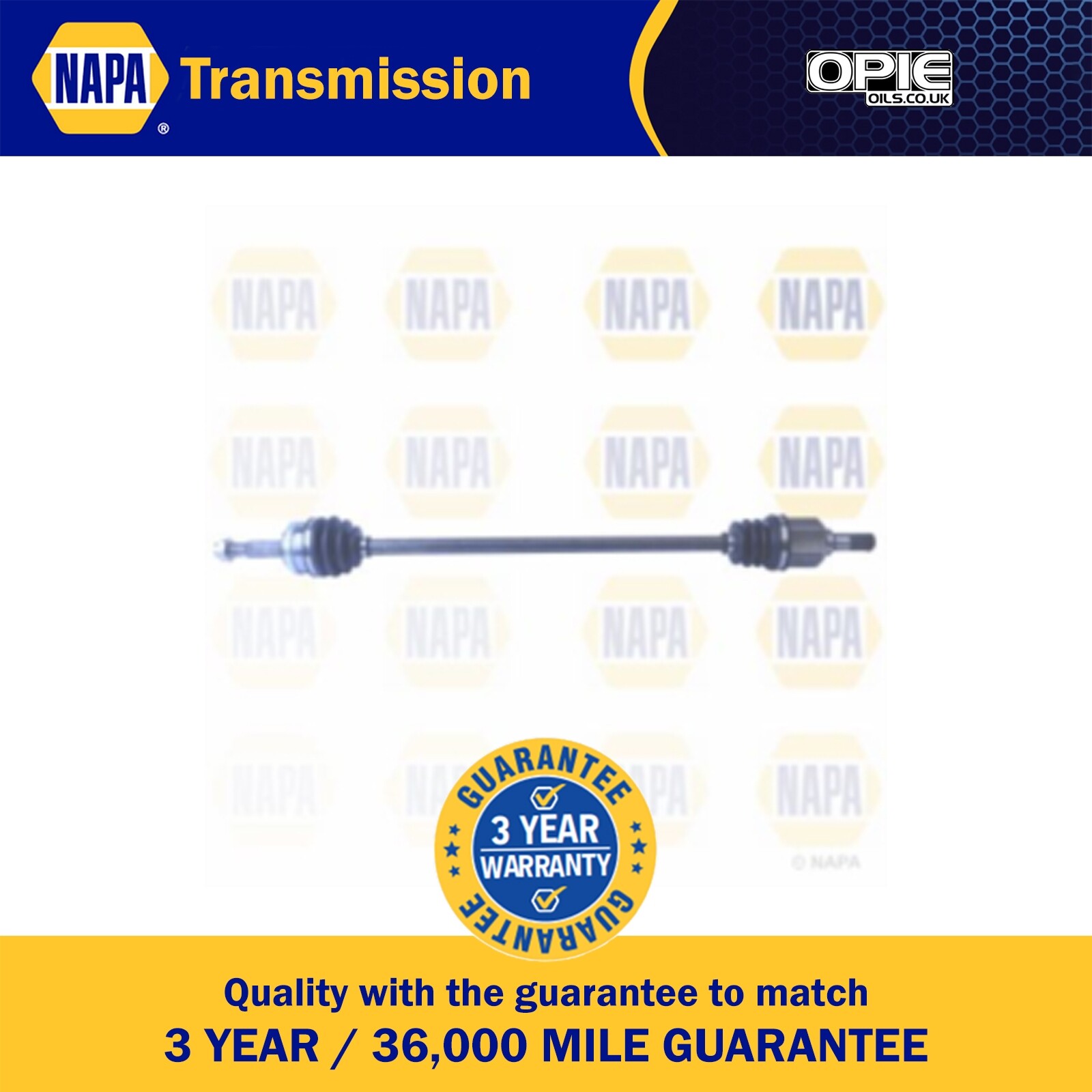 NAPA Driveshaft NDS1398R - OEM Performance - Fit - Quality - Reliable Fit
