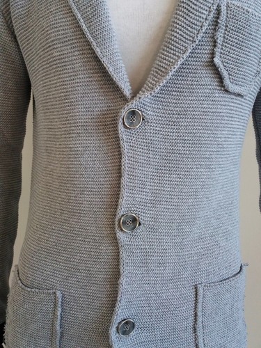 HERREN JACKE BAUMWOLLE GEKNÖPFT BLAZER CARDIGAN STRICK CASUAL JACKE SLIM FIT - Bild 5 von 12