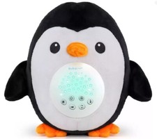 Bubzi Co Sound Machine Portable Penguin Baby Night Light Projector NEW In Box