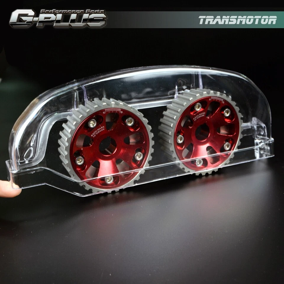 Cam Gear Timing Belt Cover Fit For Mitsubishi Eclipse 4G63 Turbo RVR EVO 1 2 3 - Image 2 of 4