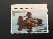 ICOLLECTZONE  US Minnesota MN6 1982 Duck Stamp VF NH