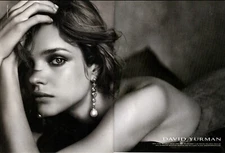 2007 Magazine AD for DAVID YURMAN Fine Jewelry Beautiful young model B&W 092222