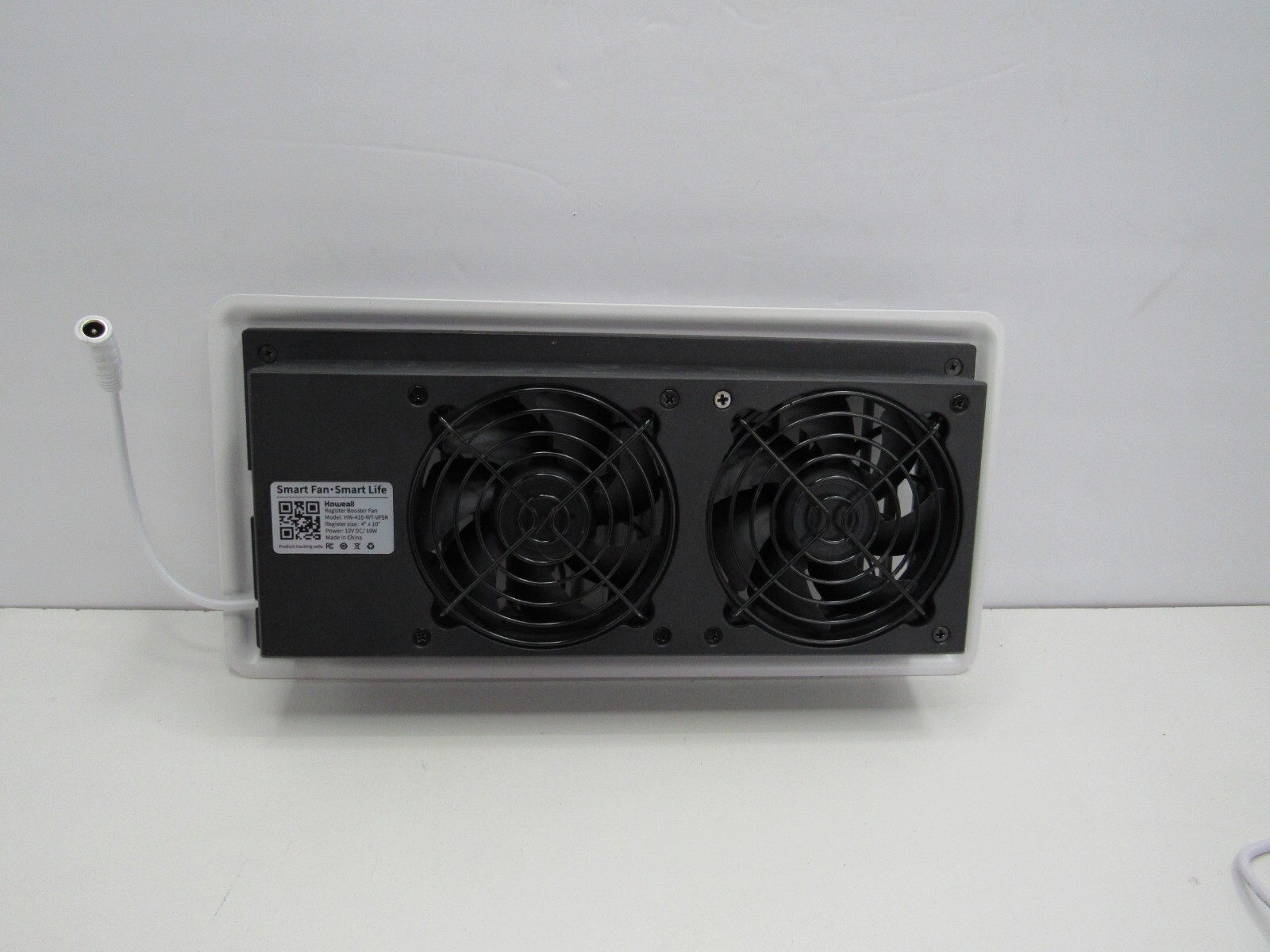Howeall Smart Register Vent 4x10 Booster Fan Model HW410WTVFSR Open